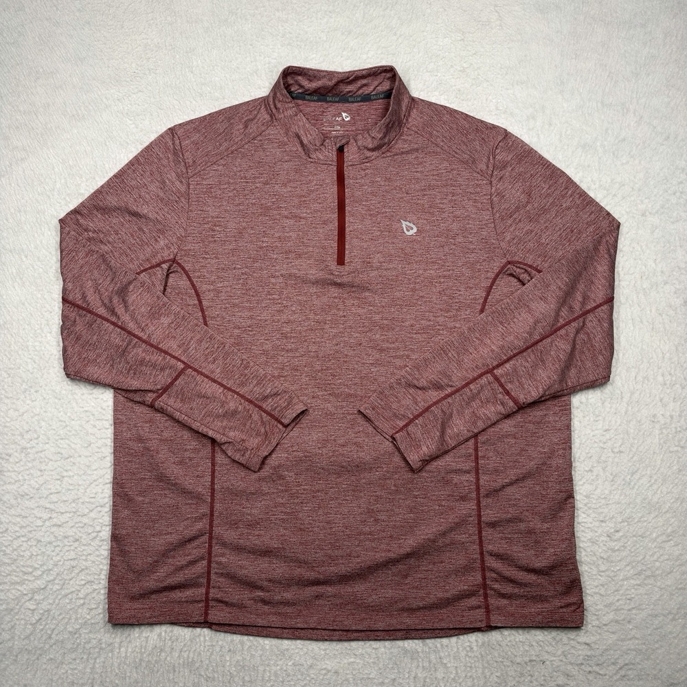 Baleaf Athletic Running Cycling Jacket Red Pocket Reflective Men's Size 2XL